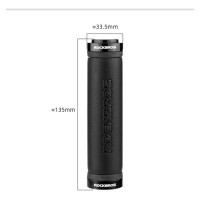 Rockbros 40210003001 microfiber bicycle handlebar grips - black
