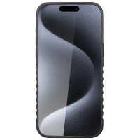 Audi Genuine Leather case with MagSafe for iPhone 15 Pro Max - black and red