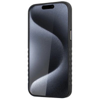 Audi Genuine Leather case with MagSafe for iPhone 15 Pro Max - black and red