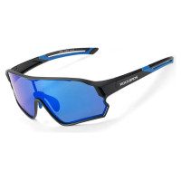 Rockbros 14110009001 polarized cycling glasses for children 8-14 years old - black and blue
