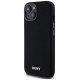 Dkny Liquid Silicone Small Metal Logo MagSafe Case for iPhone 14/15/13 - Black