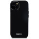 Dkny Liquid Silicone Small Metal Logo MagSafe Case for iPhone 14/15/13 - Black
