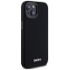 Dkny Liquid Silicone Small Metal Logo MagSafe Case for iPhone 14/15/13 - Black