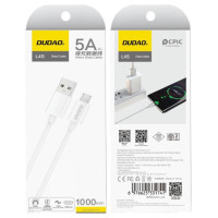 Dudao L4SM USB-A / micro USB cable 2A 1m - white