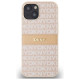 Dkny Leather Mono Stripe & Metal Logo case for iPhone 15 / 14 / 13 - pink