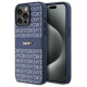 Dkny Leather Mono Stripe & Metal Logo case for iPhone 15 Pro Max - blue