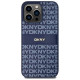 Dkny Leather Mono Stripe & Metal Logo case for iPhone 15 Pro Max - blue