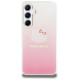 Hello Kitty IML Gradient Electrop Kitty Head case for Samsung Galaxy A55 - pink
