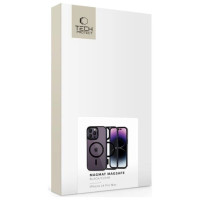Tech-Protect MagMat MagSafe iPhone 14 Pro Max Case - Clear Black