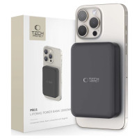 Tech-Protect LifeMag PB11 Powerbank with MagSafe 10000mAh 15W USB-C port - black + USB-C cable