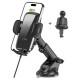 Tech-Protect CM15W-V1 Car Phone Holder with 15W Inductive Charger for Cockpit/Air Vent - Black