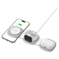 Tech-Protect QI15W-A32 3-in-1 Inductive Charger with MagSafe for Smartphone / Apple Watch / AirPods - Gray