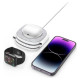 Tech-Protect QI15W-A32 3-in-1 Inductive Charger with MagSafe for Smartphone / Apple Watch / AirPods - Gray
