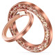 Tech-Protect MMR200 magnetic holder / ring with MagSafe - pink with crystals