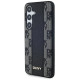 Dkny Leather Checkered Mono Pattern MagSafe case for Samsung Galaxy S24 - black