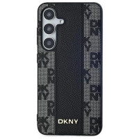 Dkny Leather Checkered Mono Pattern MagSafe case for Samsung Galaxy S24 - black
