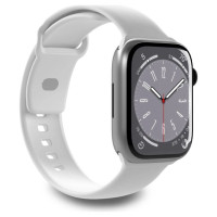 Puro Icon Silicone Strap for Apple Watch 42 / 44 / 45 / 49 mm - White (2 pcs.)