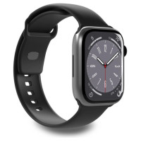 Puro Icon Silicone Strap for Apple Watch 42 / 44 / 45 / 49 mm - Black (2 pcs.)