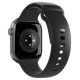 Puro Icon Silicone Strap for Apple Watch 42 / 44 / 45 / 49 mm - Black (2 pcs.)