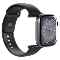 Puro Icon Silicone Strap for Apple Watch 42 / 44 / 45 / 49 mm - Black (2 pcs.)
