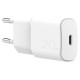 Puro Elektrik Puro White 20W Power Delivery USB-C Wall Charger - White