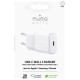Puro Elektrik Puro White 20W Power Delivery USB-C Wall Charger - White