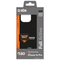 SBS Full Active D3O Case for iPhone 16 Pro - Black