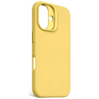 Decoded AntiMicrobial Silicone Backcover with MagSafe for iPhone 16 - Yellow