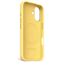 Decoded AntiMicrobial Silicone Backcover with MagSafe for iPhone 16 - Yellow