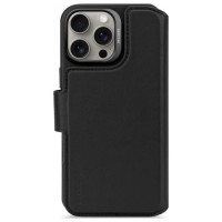 Decoded Leather Detachable Wallet MagSafe Case with Wallet for iPhone 16 Pro Max - Black