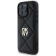 Dkny Quilted Stack Logo iPhone 16 Pro Max Case - Black