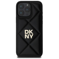 Dkny Quilted Stack Logo iPhone 16 Pro Max Case - Black