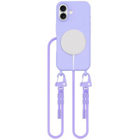 Tech-Protect MagNecklace MagSafe Case with Lanyard for iPhone 16 - Purple