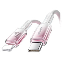 Joyroom S-A42 Crystal-Clear Series 30W USB-C - Lightning cable 1.2m - white