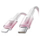 Joyroom S-A42 Crystal-Clear Series 30W USB-C - Lightning cable 1.2m - white