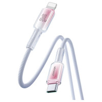 Joyroom S-A42 Crystal-Clear Series 30W USB-C - Lightning cable 1.2m - white