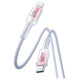 Joyroom S-A42 Crystal-Clear Series 30W USB-C - Lightning cable 1.2m - white