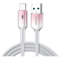 Joyroom S-A42 Crystal-Clear Series 3A USB-A - Lightning cable 1.2m - white