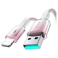 Joyroom S-A42 Crystal-Clear Series 3A USB-A - Lightning cable 1.2m - white