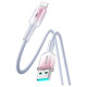 Joyroom S-A42 Crystal-Clear Series 3A USB-A - Lightning cable 1.2m - white