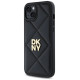 Dkny Quilted Stack Logo iPhone 15 Plus Case - Black
