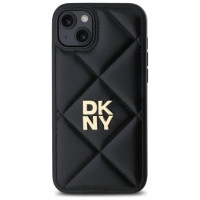 Dkny Quilted Stack Logo iPhone 15 Plus Case - Black