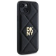 Dkny Quilted Stack Logo iPhone 15 Plus Case - Black