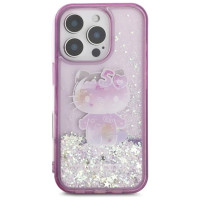 Hello Kitty Liquid Glitter 50TH Anniversary Party iPhone 16 Pro Max Case - Purple