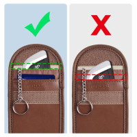 Tech-Protect KLR100 RFID Blocking Car Key Case - Brown