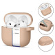 Tech-Protect Silicone Hook Case for AirPods 4 - Beige
