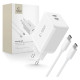 Tech-Protect NC45W-GAN 2-PORT PD45W Charger + TYPE-C CABLE - white