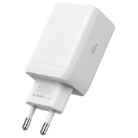 Tech-Protect NC45W-GAN 2-PORT PD45W Charger + TYPE-C CABLE - white