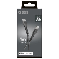 SBS TECABLELIGTC1K USB-C - Lightning cable 1m - black