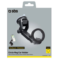 SBS TESUPMAGRINGEXT Smartphone Holder for Dashboard and Windshield, MagSafe Compatible - Black